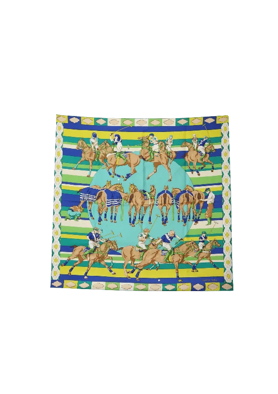 LES PONEYS DE POLO SILK SCARF