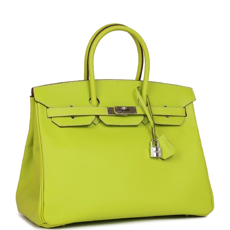 Hermes Birkin 35 Kiwi Candy Epsom Palladium Hardware