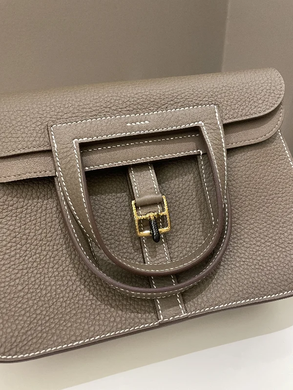 Hermes Halzan 25 Etoupe Clemence